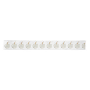 White Pumpkin Ribbon Satin Ribbon