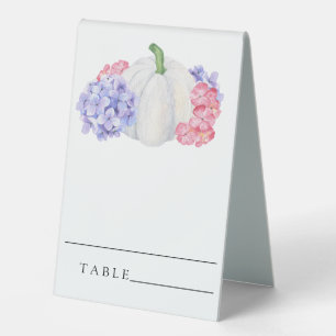 White pumpkin - wedding place cards