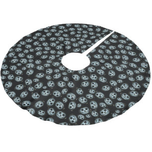 White Pumpkins Halloween Brushed Polyester Tree Skirt