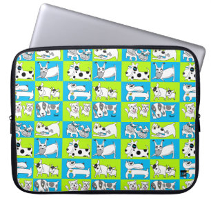 White Puppy 15 Inch Laptop Sleeve