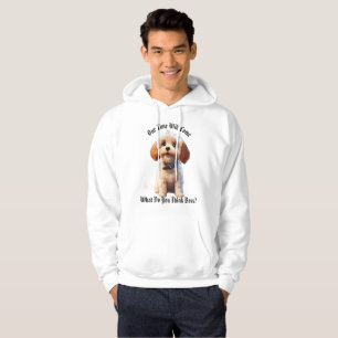 White Puppy Almond Ears Cute Dog - Hoodie