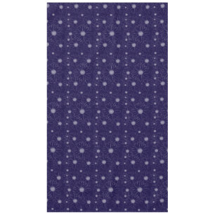 White Purple Daisy Flowers Tablecloth