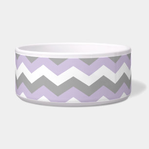 White, Purple Grey Chevron Zigzag