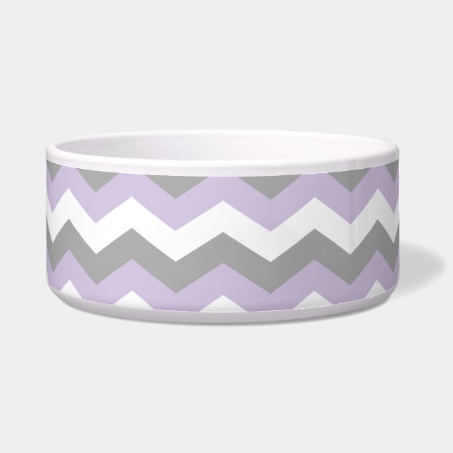 White, Purple Grey Chevron Zigzag (Front)