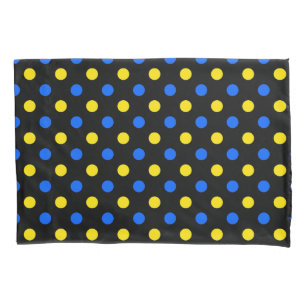 White Purple Pink Polka Dots Pattern  Pillowcase