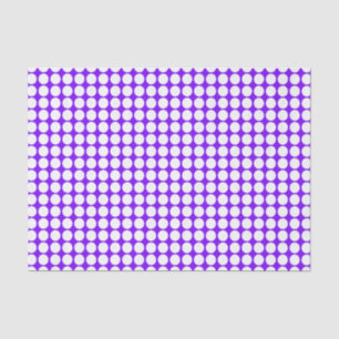 White Purple Polka Dots Tissue Paper