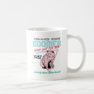 White Purr-a-Mid Scheme Boomer: Anti-MLM Tabby Coffee Mug