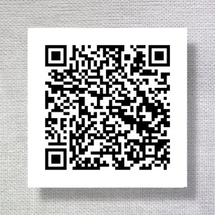 White QR Code Fabric Clothing Labels