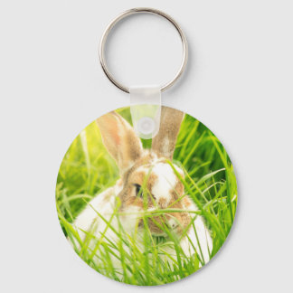 White rabbit3 key ring