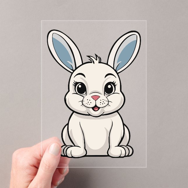 White Rabbit Acrylic Invitations (Insitu (Handheld))