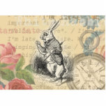 White Rabbit Alice in Wonderland Art Photo Sculpture Magnet<br><div class="desc">Alice in Wonderland White Rabbit illustration - the White Rabbit is the endearing bunny rabbit character from the 1865 book by Lewis Caroll, Alice's Adventures in Wonderland. The white rabbit says, "I'm late, I'm late, for a very important date." Our gift is based on the original book's image, from the...</div>