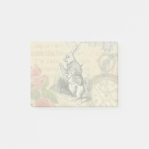 White Rabbit Alice in Wonderland Art Post-it Notes