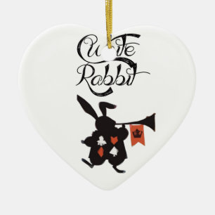 White Rabbit, Alice In Wonderland Ceramic Tree Decoration