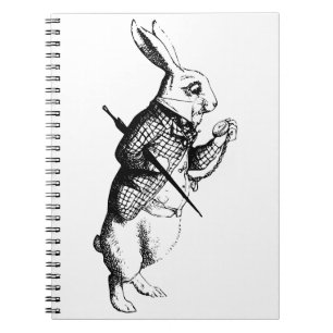 White Rabbit , Alice In Wonderland character  Notebook