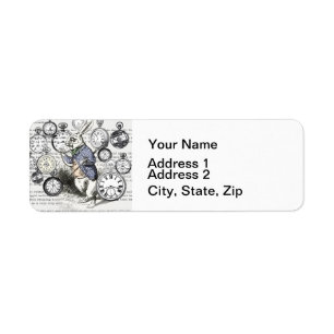 White Rabbit Alice in Wonderland Clocks