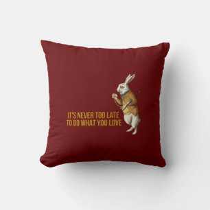 White Rabbit Alice In Wonderland Cushion