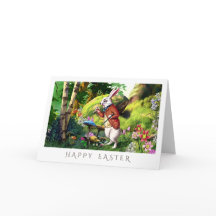 White Rabbit | "Alice in Wonderland" Easter Cards