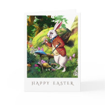 White Rabbit | "Alice in Wonderland" Easter Cards
