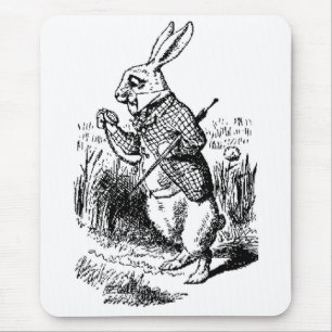 White Rabbit - Alice in Wonderland Mousepad