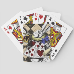 White Rabbit Alice in Wonderland Playing Cards! Playing Cards
