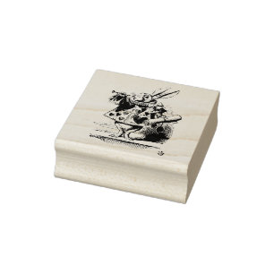 White Rabbit Alice in Wonderland Tenniel Rubber Stamp