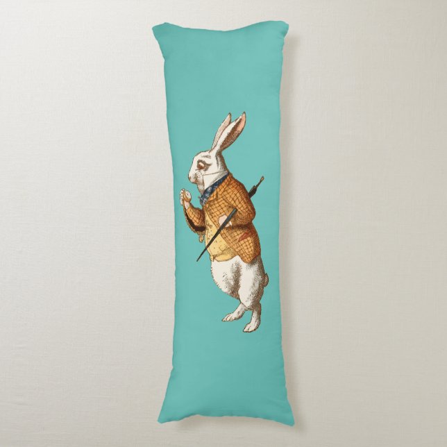 White Rabbit (Alice's Adventures in Wonderland) Body Cushion (Front Vertical)