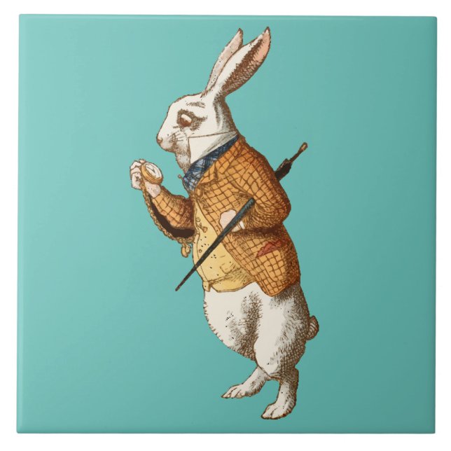 White Rabbit (Alice's Adventures in Wonderland) Tile (Front)