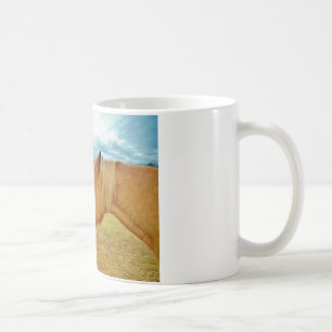 White Rabbit and Yellow Horse Coffee Mug