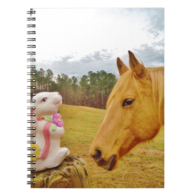 White Rabbit and Yellow Horse Notebook (Front)