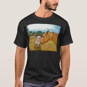 White Rabbit and Yellow Horse T-Shirt
