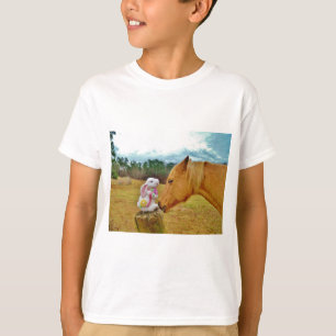 White Rabbit and Yellow Horse T-Shirt