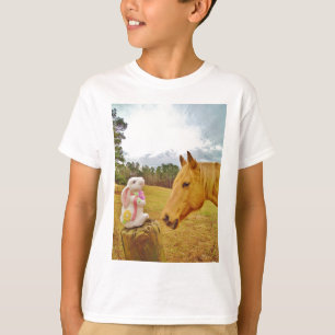 White Rabbit and Yellow Horse T-Shirt