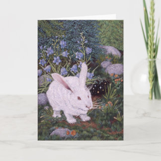 White Rabbit by Darlene P. Coltrain Card