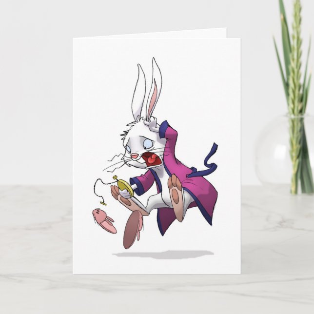 White Rabbit Card (Blank) (Front)