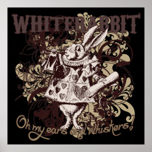 White Rabbit Carnivale Style Poster