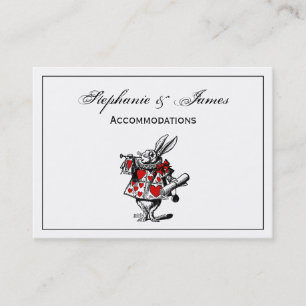 White Rabbit Court Trumpeter Alice in Wonderland Business Card
