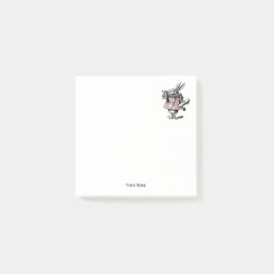 White Rabbit Court Trumpeter Alice in Wonderland P Post-it Notes