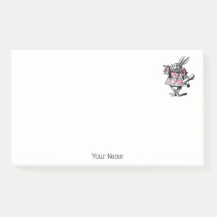 White Rabbit Court Trumpeter Alice in Wonderland P Post-it Notes