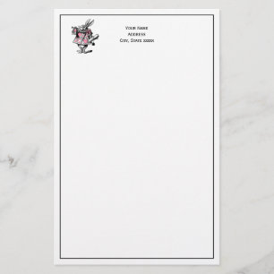 White Rabbit Court Trumpeter Alice in Wonderland P Stationery