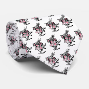 White Rabbit Court Trumpeter Alice in Wonderland P Tie