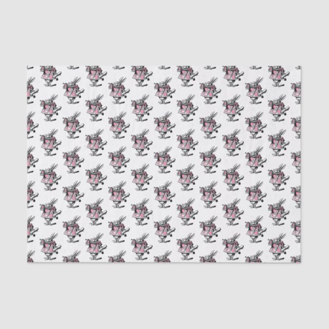 White Rabbit Court Trumpeter Alice in Wonderland P Tissue Paper (Front)