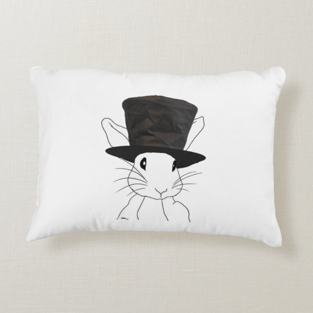 White Rabbit Decorative Cushion (Back)