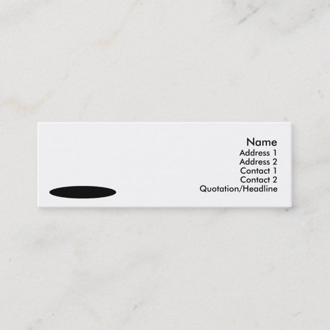 White Rabbit Design Mini Business Card (Front)