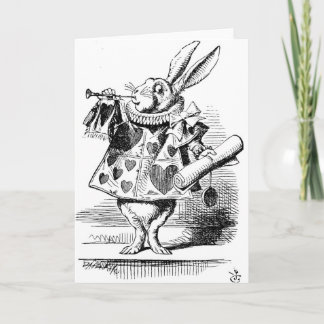 White Rabbit dressed as Herald Card