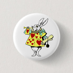White Rabbit from Alice in Wonderland 3 Cm Round Badge