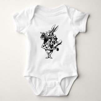 White Rabbit from Alice In Wonderland Baby Bodysuit