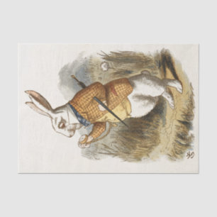 White Rabbit from Alice In Wonderland Vintage Art Tissue Paper