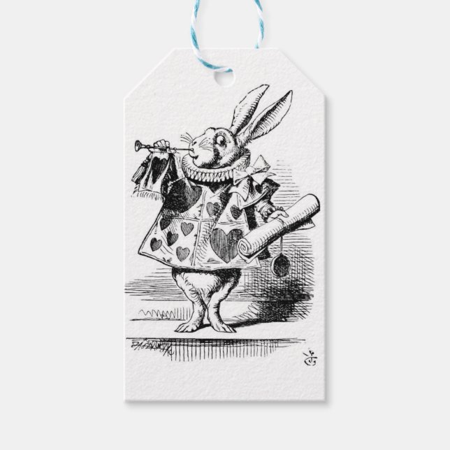 White Rabbit Gift Tags (Front)