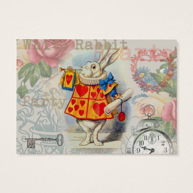 White Rabbit Hearts Alice Classic (Back)