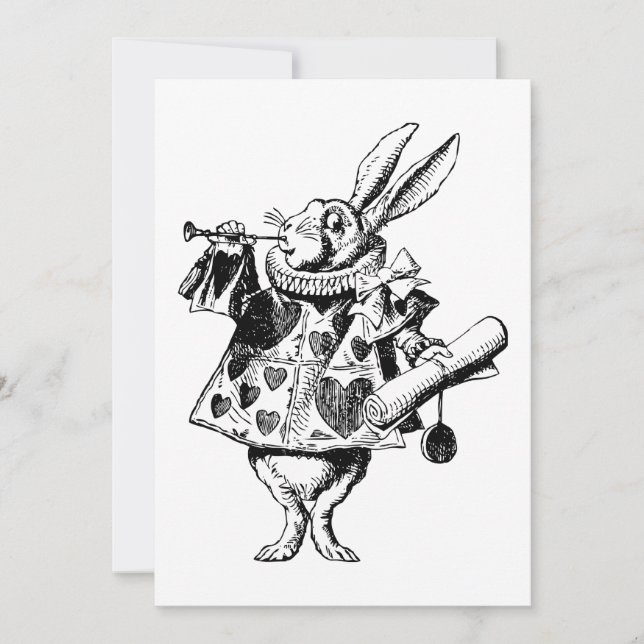 White Rabbit Herald Inked Black (Front)